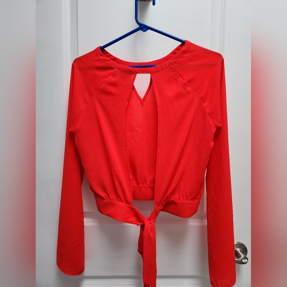 EXPRESS Long Sleeve Crop Top - Picture 5 of 6